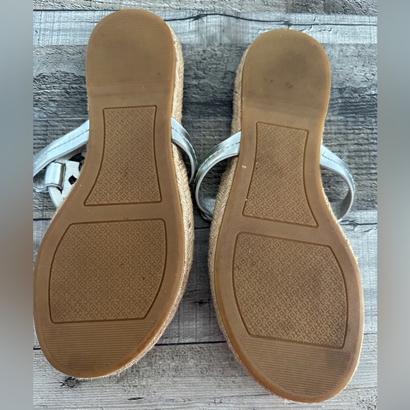 Tory Burch Metallic and Tan Sandals - Picture 8 of 8